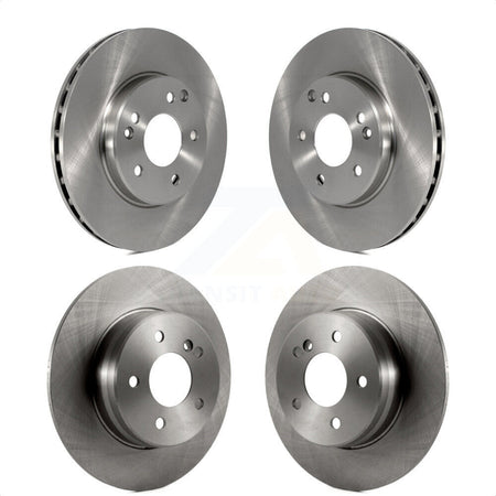 Front Rear Disc Brake Rotors Kit For 2003-2005 Mercedes-Benz C240 Wagon with RWD K8-101343 by Top Quality