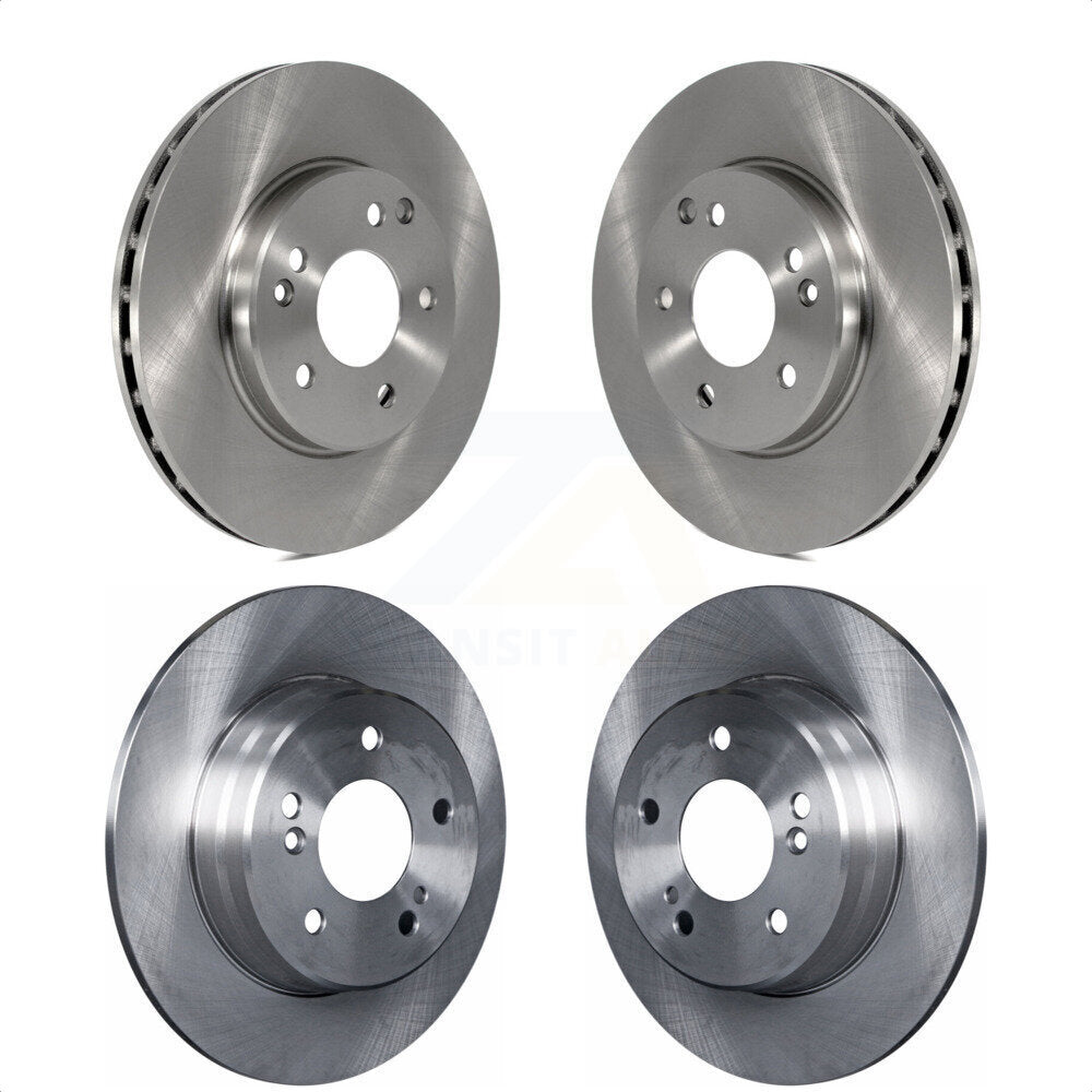 Front Rear Disc Brake Rotors Kit For Mercedes-Benz C230 C240 SLK230 C280 K8-101344 by Top Quality