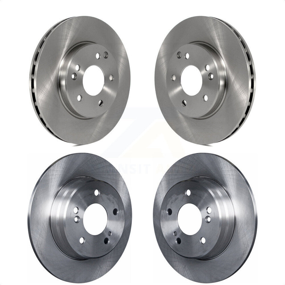 Front Rear Disc Brake Rotors Kit For Mercedes-Benz C230 C240 SLK230 C280 K8-101344 by Top Quality