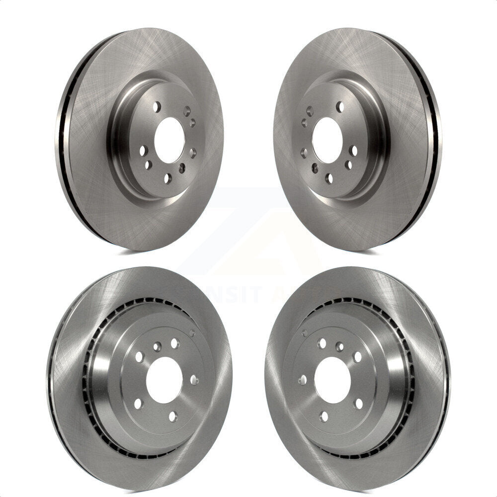 Front Rear Disc Brake Rotors Kit For Mercedes-Benz R350 ML500 R500 R320 With Vented Rotor K8-101436 by Top Quality