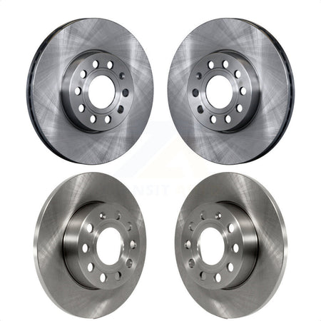 Front Rear Disc Brake Rotors Kit For 2006-2009 Volkswagen Rabbit K8-101442 by Top Quality