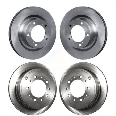 Front Rear Disc Brake Rotors Kit For Toyota Tundra Sequoia Lexus LX570 Land Cruiser K8-101498 by Top Quality