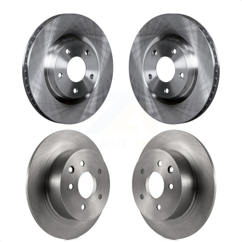 Front Rear Disc Brake Rotors Kit For 2007-2012 Nissan Sentra SE-R K8-101524 by Top Quality