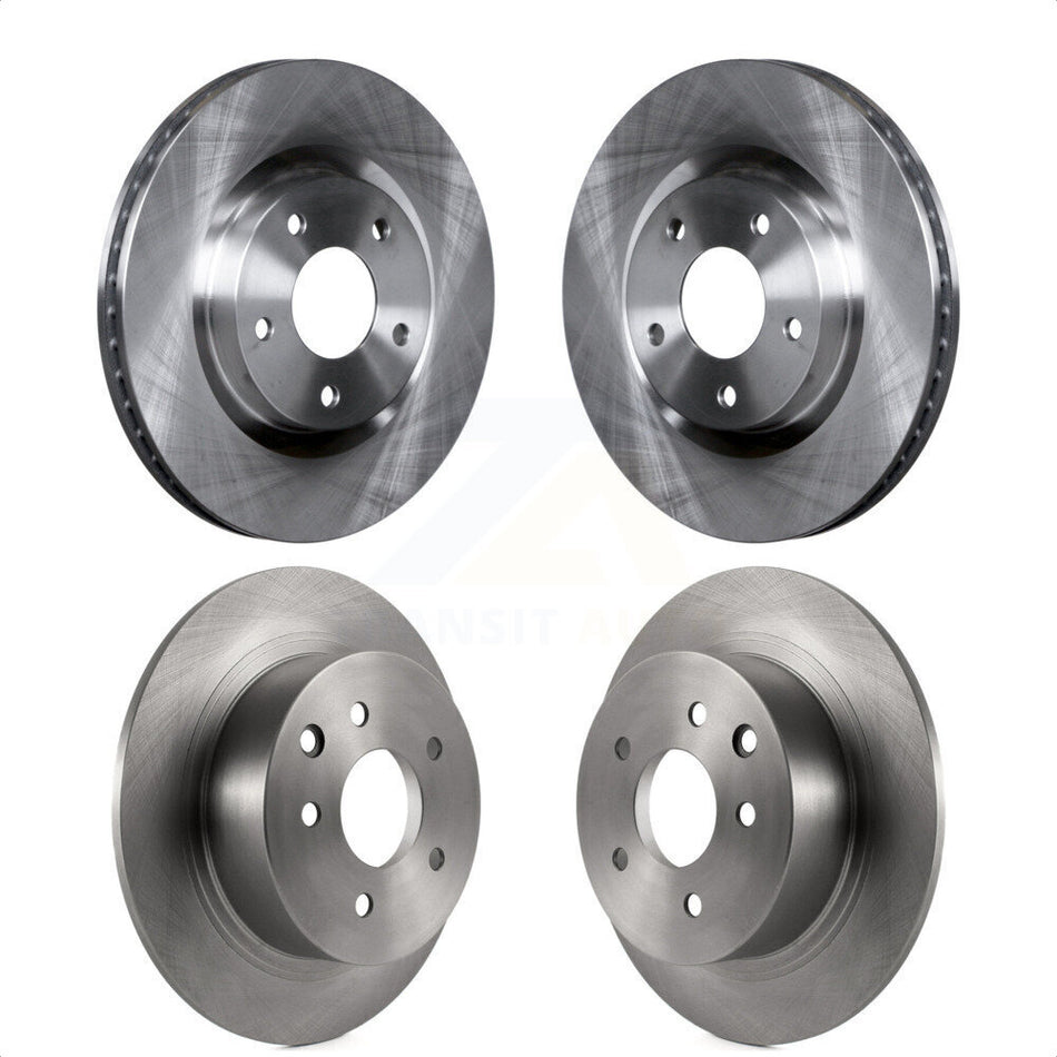 Front Rear Disc Brake Rotors Kit For 2007-2012 Nissan Sentra SE-R K8-101524 by Top Quality