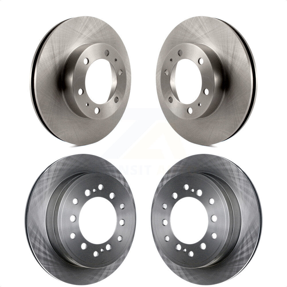 Front Rear Disc Brake Rotors Kit For 2010-2014 Toyota FJ Cruiser K8-101547 by Top Quality