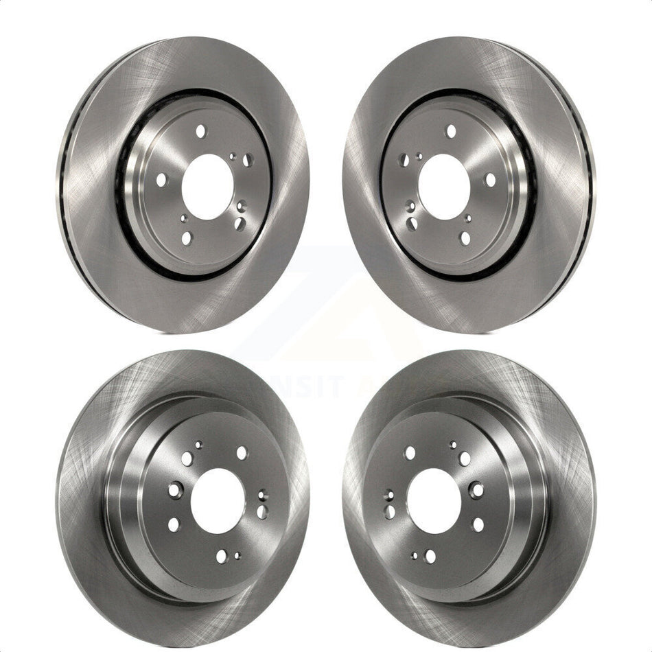 Front Rear Disc Brake Rotors Kit For Honda Pilot Ridgeline Passport K8-101618 by Top Quality