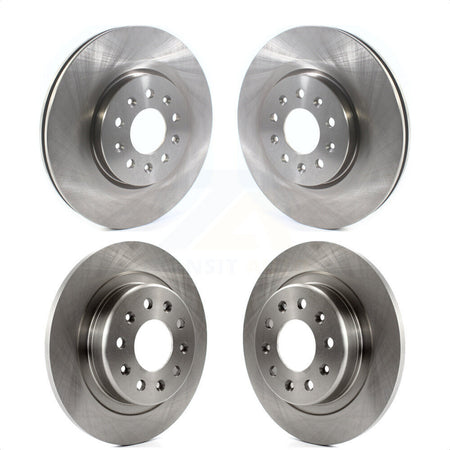 Front Rear Disc Brake Rotors Kit For Chevrolet Equinox GMC Terrain Buick Envision LaCrosse K8-101671 by Top Quality