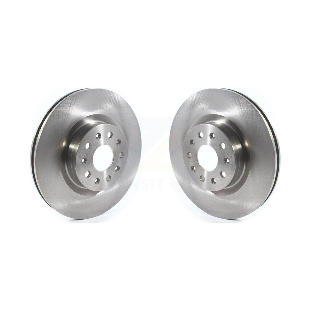 Front Disc Brake Rotors Pair For Chevrolet Camaro Cadillac CTS CT6 CT5 K8-101742 by Top Quality