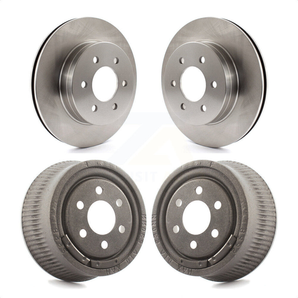 Front Rear Disc Brake Rotors Drums Kit For 1997-2002 Dodge Dakota With 9" Diameter Drum K8-101969 by Top Quality