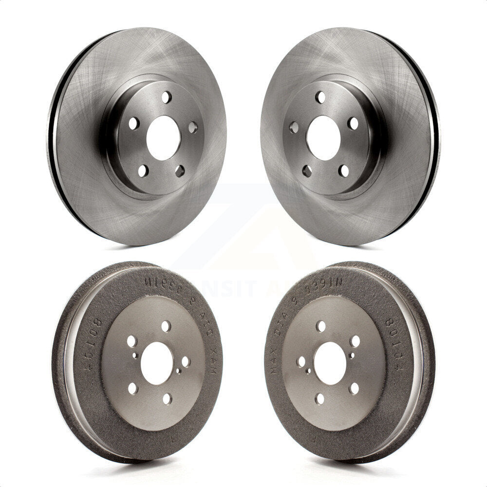 Front Rear Disc Brake Rotors Drums Kit For Toyota Matrix Pontiac Vibe K8-101973 by Top Quality