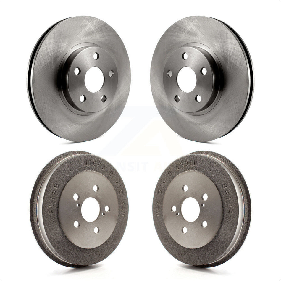 Front Rear Disc Brake Rotors Drums Kit For Toyota Matrix Pontiac Vibe K8-101973 by Top Quality