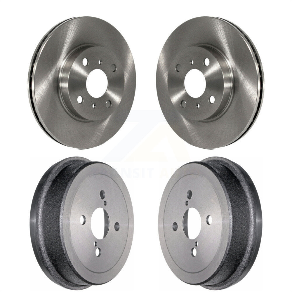 Front Rear Disc Brake Rotors Drums Kit For Toyota Corolla Prizm Chevrolet Geo K8-101983 by Top Quality