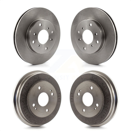 Front Rear Disc Brake Rotors Drums Kit For 1998-2002 Honda Accord 2.3L K8-101984 by Top Quality