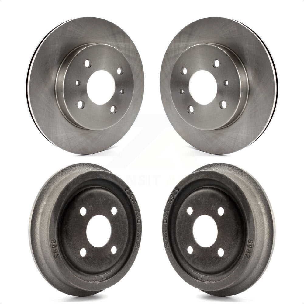 Front Rear Disc Brake Rotors Drums Kit For Saturn SL2 SL1 SC2 SL SC1 SW2 SW1 SC K8-101988 by Top Quality