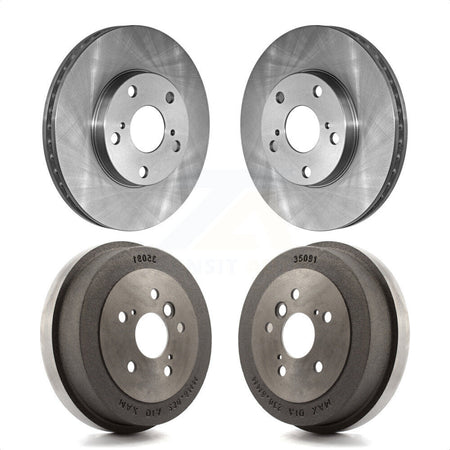 Front Rear Disc Brake Rotors Drums Kit For Toyota Camry Solara K8-101990 by Top Quality