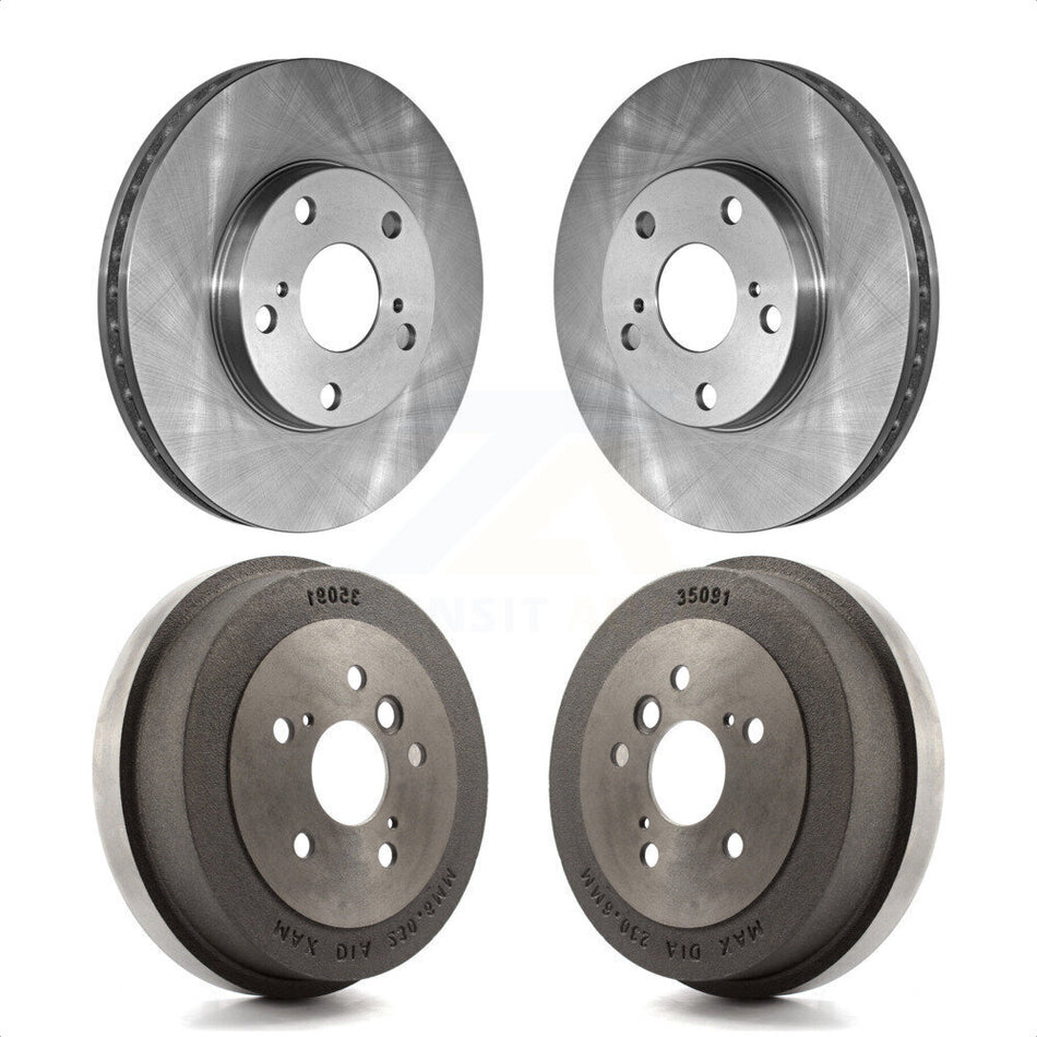 Front Rear Disc Brake Rotors Drums Kit For Toyota Camry Solara K8-101990 by Top Quality