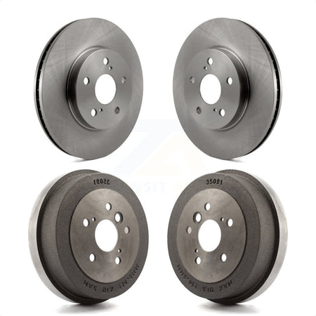 Front Rear Disc Brake Rotors Drums Kit For 2005 Toyota Camry SE XLE Vehicles Manufactured In USA K8-101992 by Top Quality