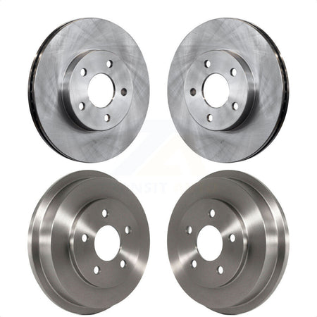 Front Rear Disc Brake Rotors Drums Kit For Chevrolet Cobalt Pontiac G5 K8-101995 by Top Quality