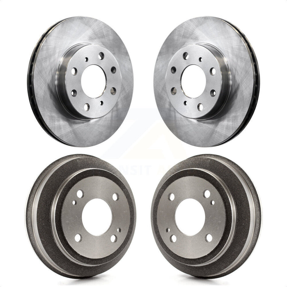 Front Rear Disc Brake Rotors Drums Kit For Honda Civic del Sol CRX K8-102000 by Top Quality