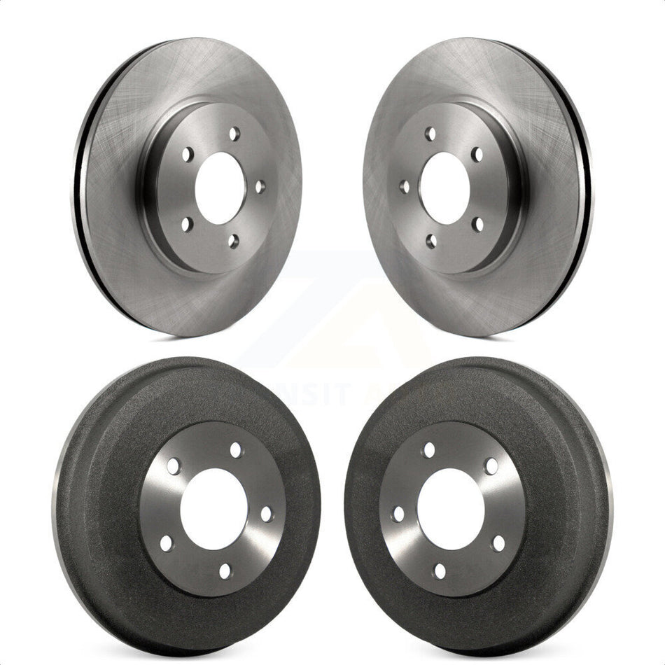 Front Rear Disc Brake Rotors Drums Kit For Ford Escape Mercury Mariner Mazda Tribute K8-102006 by Top Quality