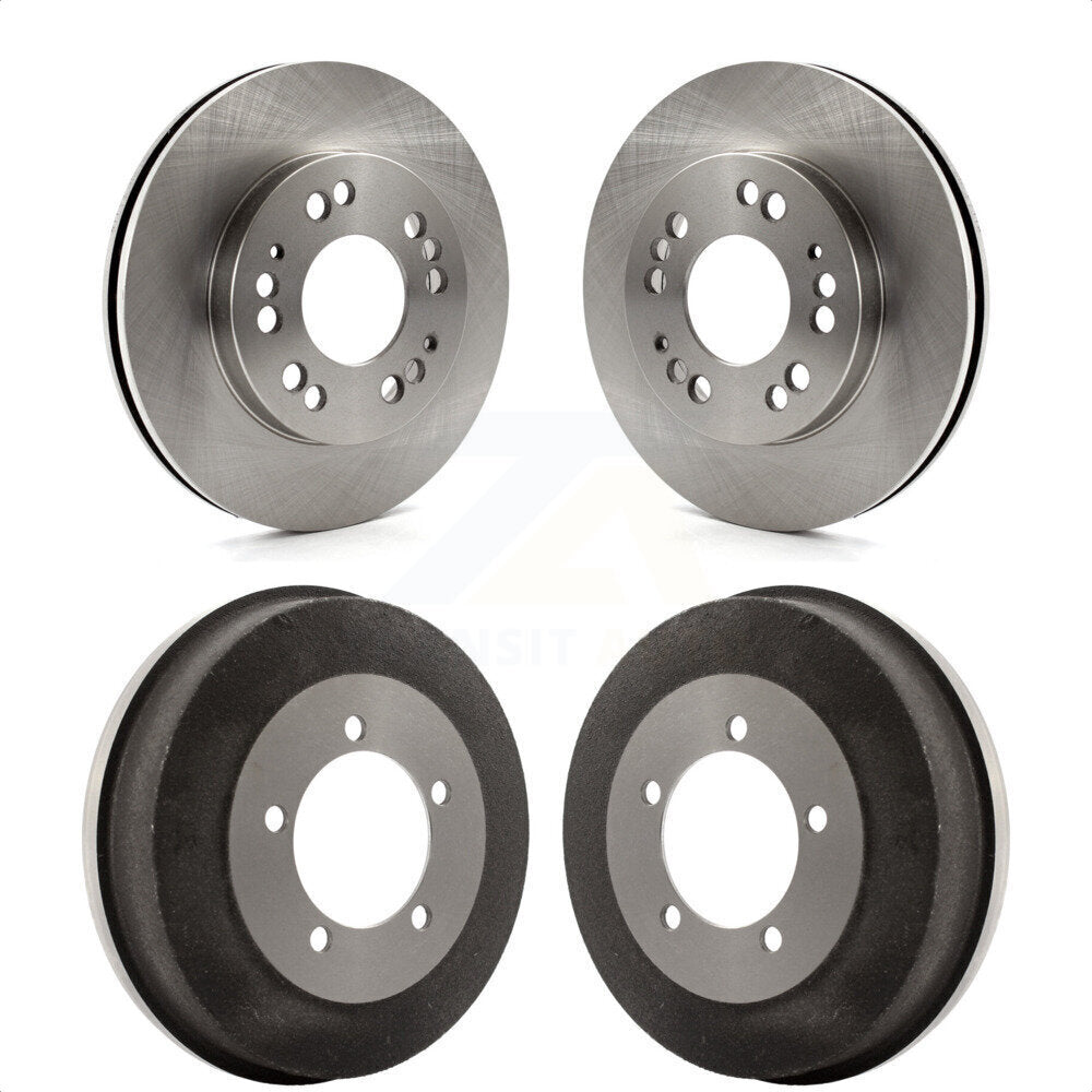 Front Rear Disc Brake Rotors Drums Kit For Chrysler Sebring Dodge Stratus Mitsubishi Eclipse Galant Avenger Eagle Talon K8-102011 by Top Quality