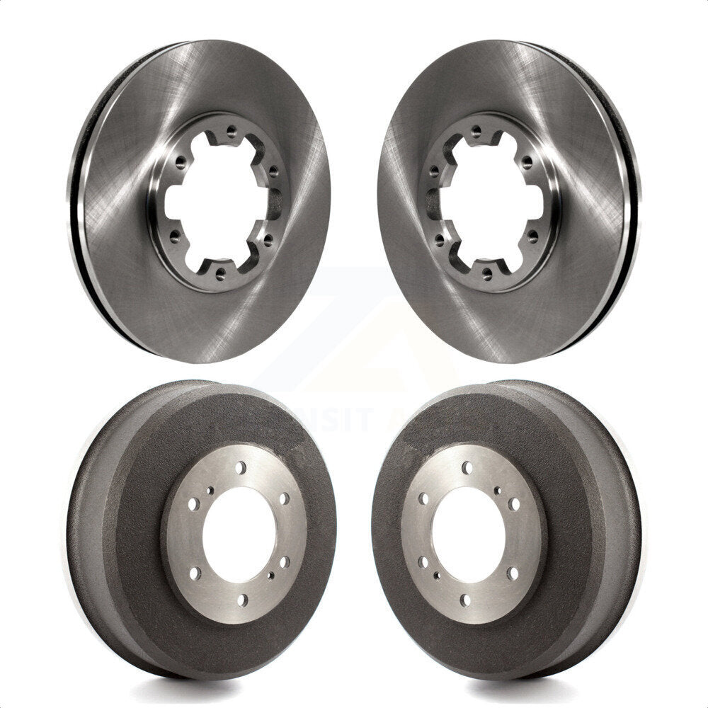 Front Rear Disc Brake Rotors Drums Kit For Nissan Xterra Frontier K8-102018 by Top Quality