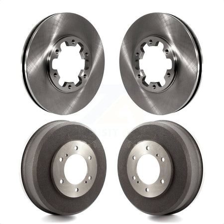 Front Rear Disc Brake Rotors Drums Kit For Nissan Xterra Frontier K8-102018 by Top Quality