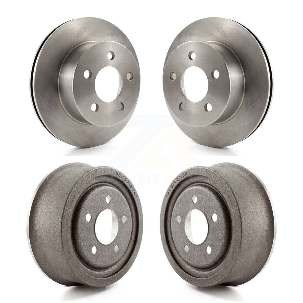 Front Rear Disc Brake Rotors Drums Kit For Jeep Wrangler Cherokee TJ K8-102025 by Top Quality