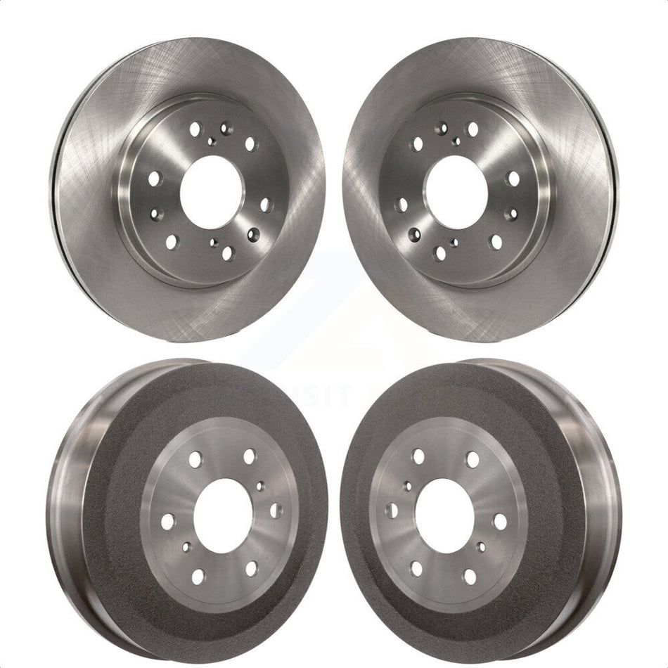 Front Rear Disc Brake Rotors Drums Kit For Chevrolet Silverado 1500 GMC Sierra K8-102028 by Top Quality