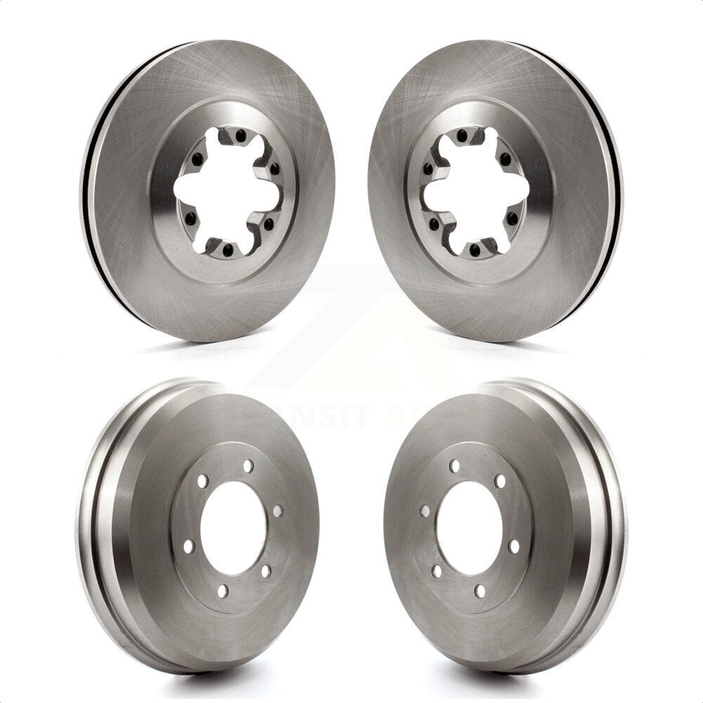 Front Rear Disc Brake Rotors Drums Kit For 2009-2012 Chevrolet Colorado GMC Canyon K8-102031 by Top Quality