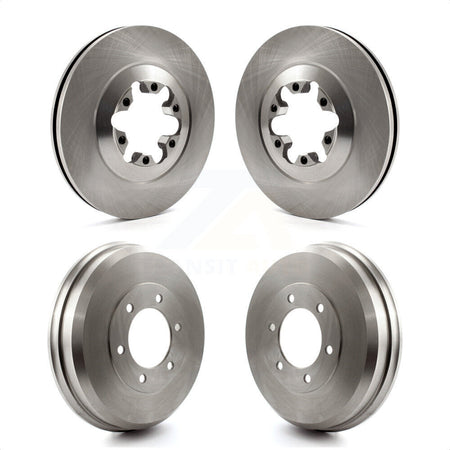 Front Rear Disc Brake Rotors Drums Kit For 2009-2012 Chevrolet Colorado GMC Canyon K8-102031 by Top Quality