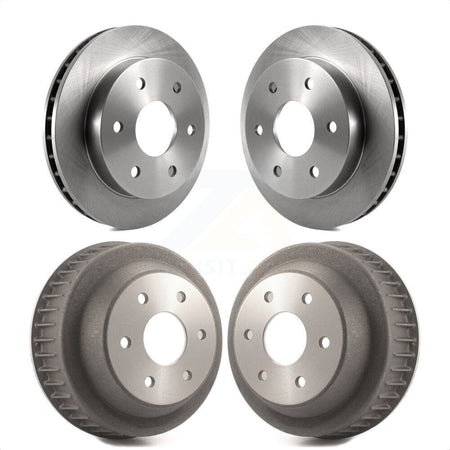 Front Rear Disc Brake Rotors Drums Kit For K1500 Chevrolet GMC K2500 K8-102037 by Top Quality