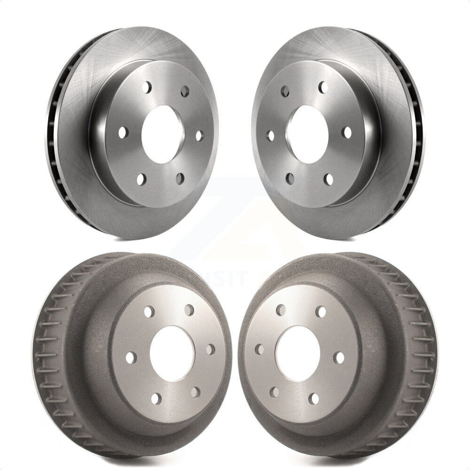 Front Rear Disc Brake Rotors Drums Kit For K1500 Chevrolet GMC K2500 K8-102037 by Top Quality