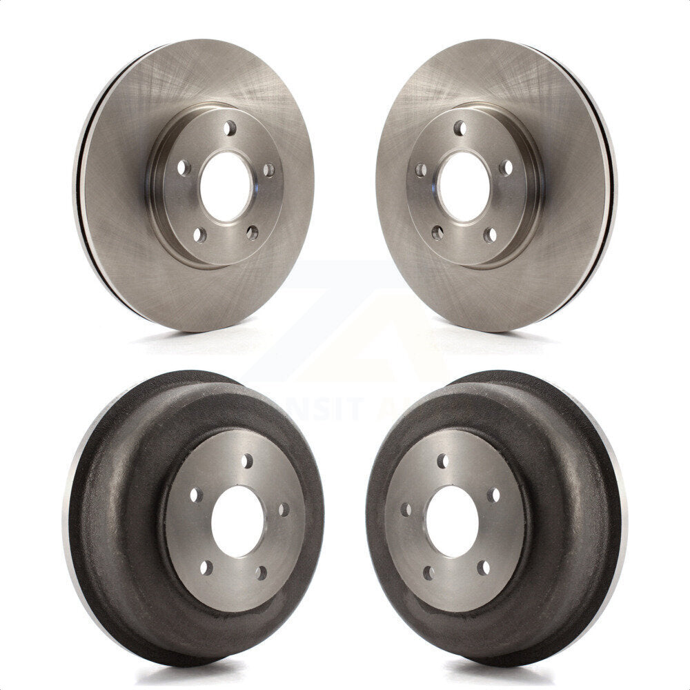 Front Rear Disc Brake Rotors Drums Kit For 2010-2013 Ford Transit Connect K8-102045 by Top Quality