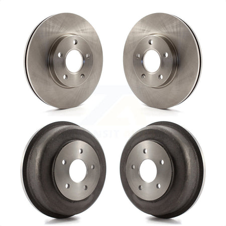 Front Rear Disc Brake Rotors Drums Kit For 2010-2013 Ford Transit Connect K8-102045 by Top Quality