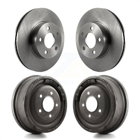 Front Rear Disc Brake Rotors Drums Kit For Ford Ranger Mazda B4000 With 10" Diameter Drum K8-102046 by Top Quality