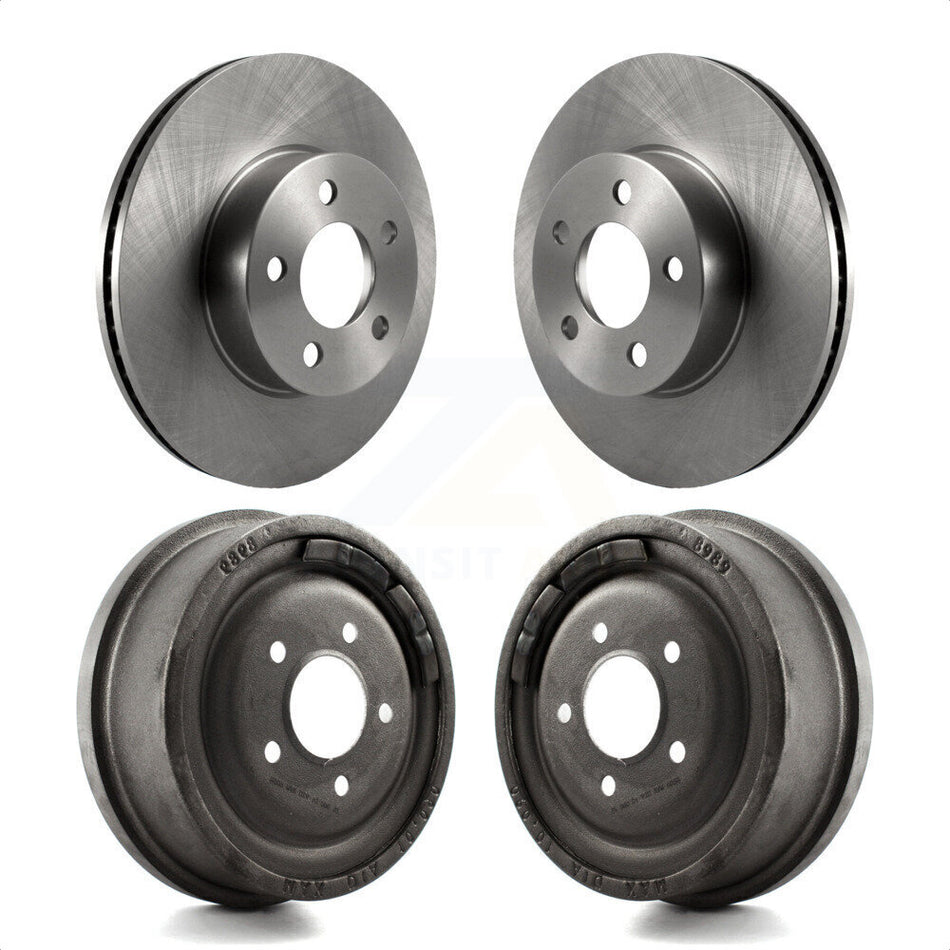 Front Rear Disc Brake Rotors Drums Kit For Ford Ranger Mazda B4000 With 10" Diameter Drum K8-102046 by Top Quality