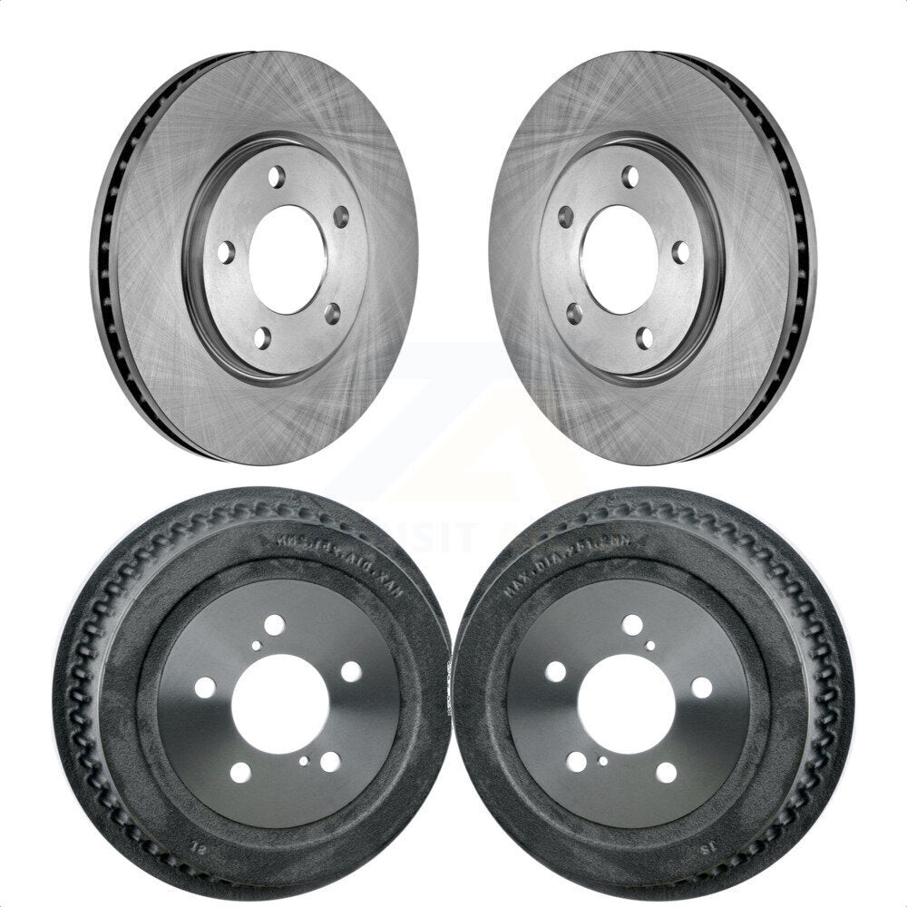 Front Rear Disc Brake Rotors Drums Kit For Dodge Chrysler Town & Country Grand Caravan Voyager K8-102051 by Top Quality