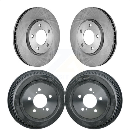 Front Rear Disc Brake Rotors Drums Kit For Dodge Chrysler Town & Country Grand Caravan Voyager K8-102051 by Top Quality