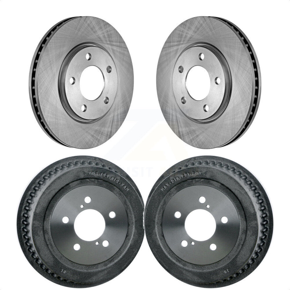 Front Rear Disc Brake Rotors Drums Kit For Dodge Chrysler Town & Country Grand Caravan Voyager K8-102051 by Top Quality