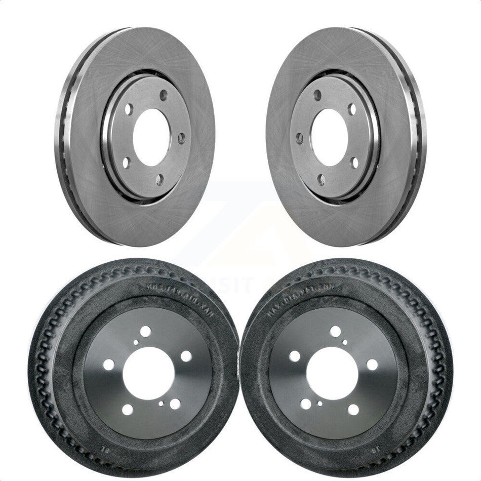 Front Rear Disc Brake Rotors Drums Kit For Dodge Chrysler Town & Country Grand Caravan Voyager K8-102052 by Top Quality