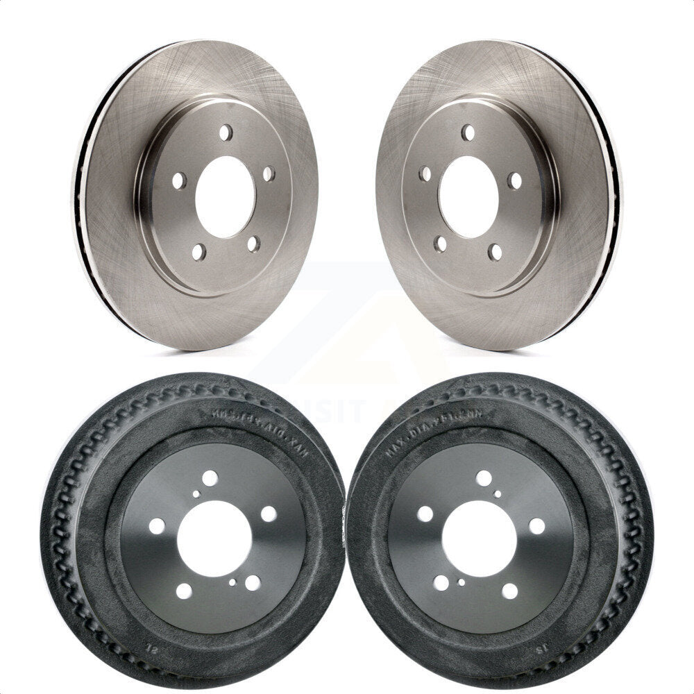 Front Rear Disc Brake Rotors Drums Kit For Dodge Grand Caravan Chrysler Town & Country Plymouth Voyager K8-102054 by Top Quality