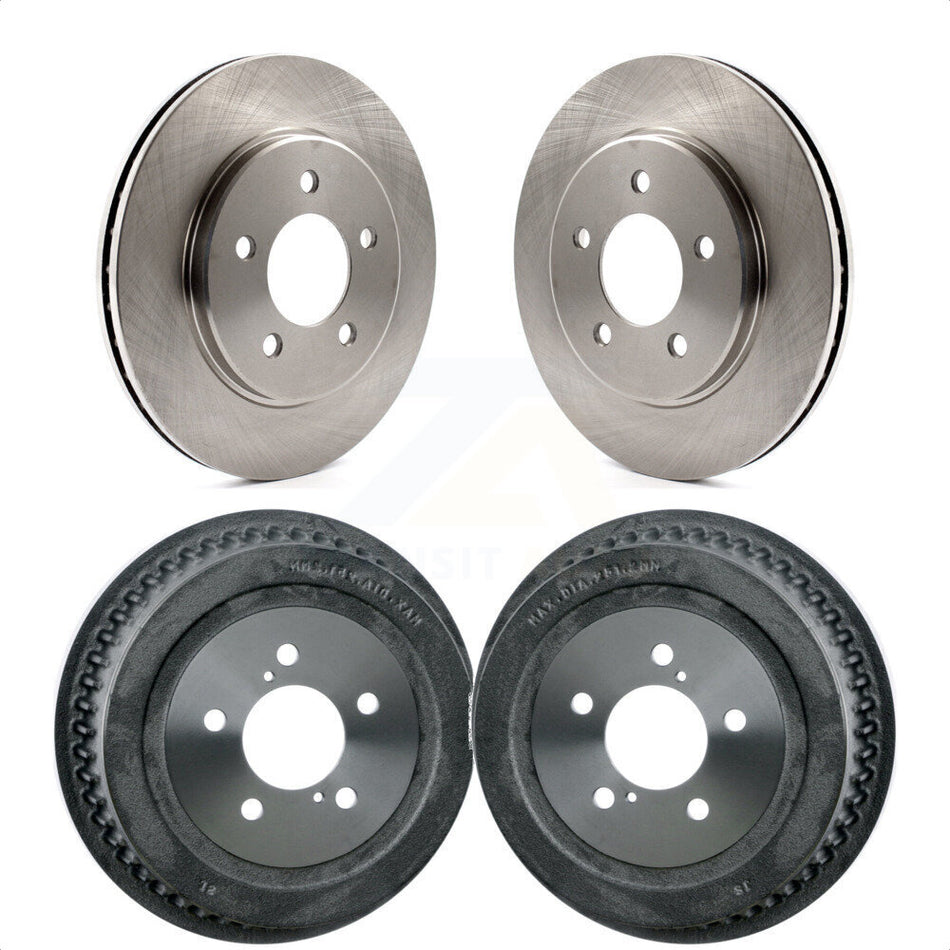 Front Rear Disc Brake Rotors Drums Kit For Dodge Grand Caravan Chrysler Town & Country Plymouth Voyager K8-102054 by Top Quality