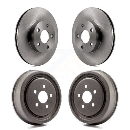 Front Rear Disc Brake Rotors Drums Kit For 2003-2005 Chevrolet Cavalier Pontiac Sunfire K8-102055 by Top Quality