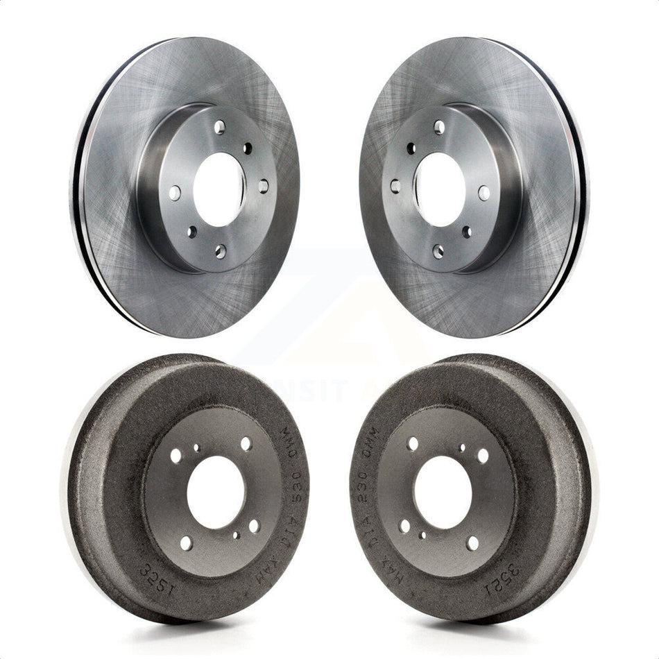 Front Rear Disc Brake Rotors Drums Kit For Nissan Altima K8-102056 by Top Quality