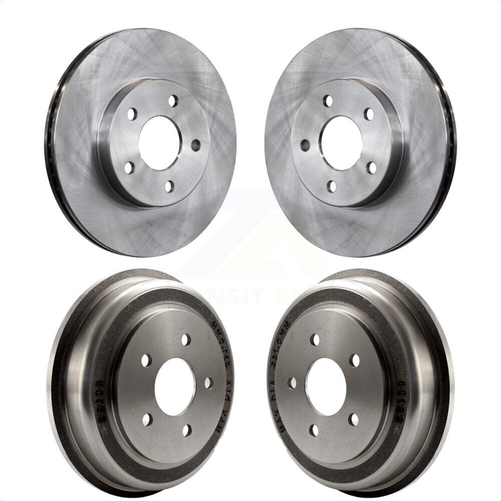 Front Rear Disc Brake Rotors Drums Kit For Chevrolet Cobalt Pontiac G5 K8-102060 by Top Quality