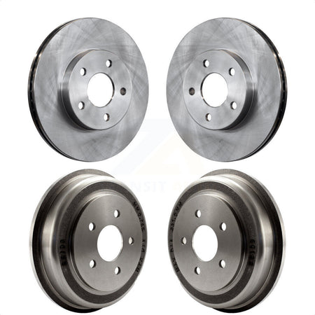 Front Rear Disc Brake Rotors Drums Kit For Chevrolet Cobalt Pontiac G5 K8-102060 by Top Quality