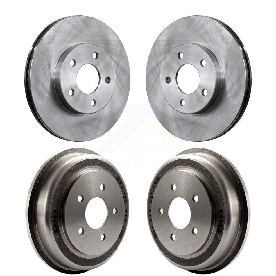 Front Rear Disc Brake Rotors Drums Kit For Chevrolet Cobalt Pontiac G5 K8-102060 by Top Quality