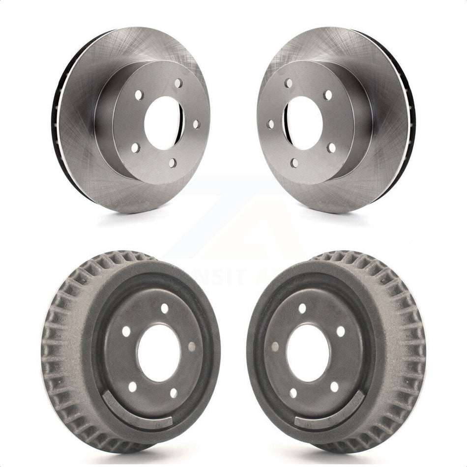 Front Rear Disc Brake Rotors Drums Kit For 1990-2002 Chevrolet Astro GMC Safari AWD K8-102062 by Top Quality