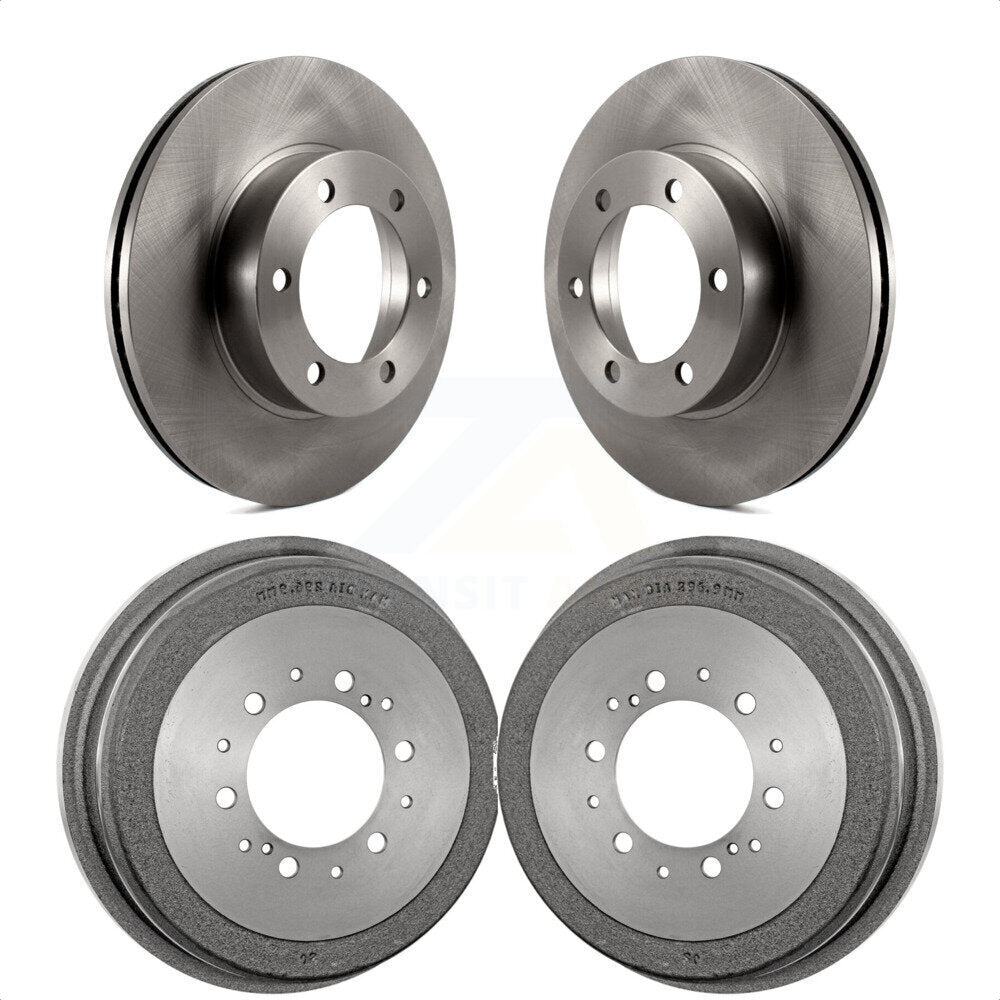 Front Rear Disc Brake Rotors Drums Kit For 2000-2002 Toyota Tundra K8-102065 by Top Quality